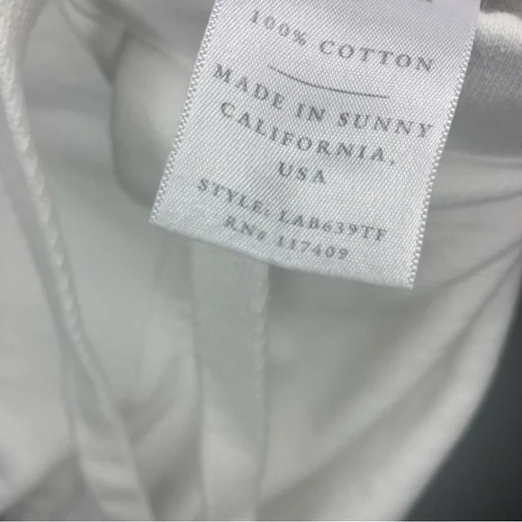 Frank & Eileen Christine Tulip Ankle Sweatpants White Sz M Medium EUC Cabincore - Picture 15 of 16